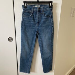 Madewell Classic Straight Jeans in Coldbrook Wash size 23